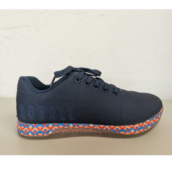 Nobull Outwork Sneakers Navy Gum Sole Colorful Training Gym CrossFit Womens 8.5 - Picture 1 of 10